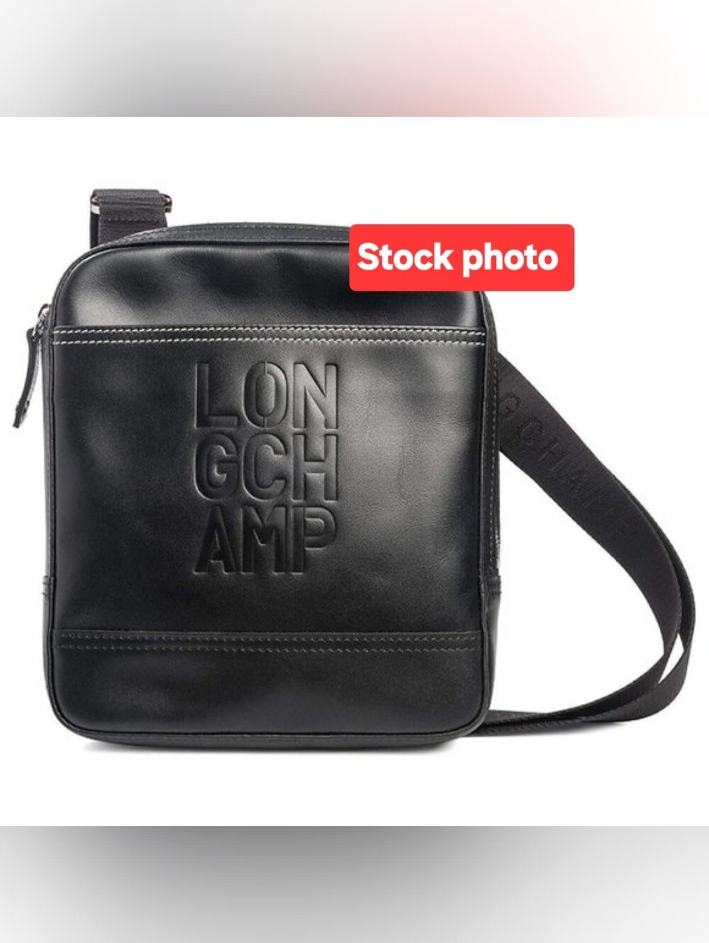 Gorgeous Longchamp Mocha Black  Leather Cavalier Crossbody Bag.